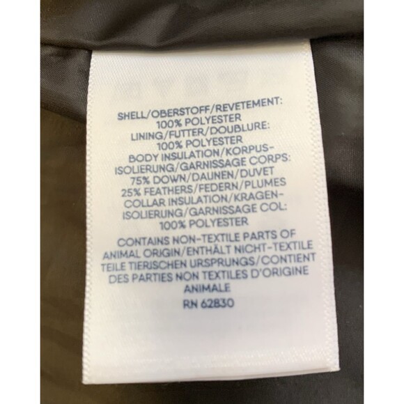 Lands' End Quilted Mock Neck Puffer Vest Black Goose Down Snap Pockets Small 6-8 - Picture 16 of 16